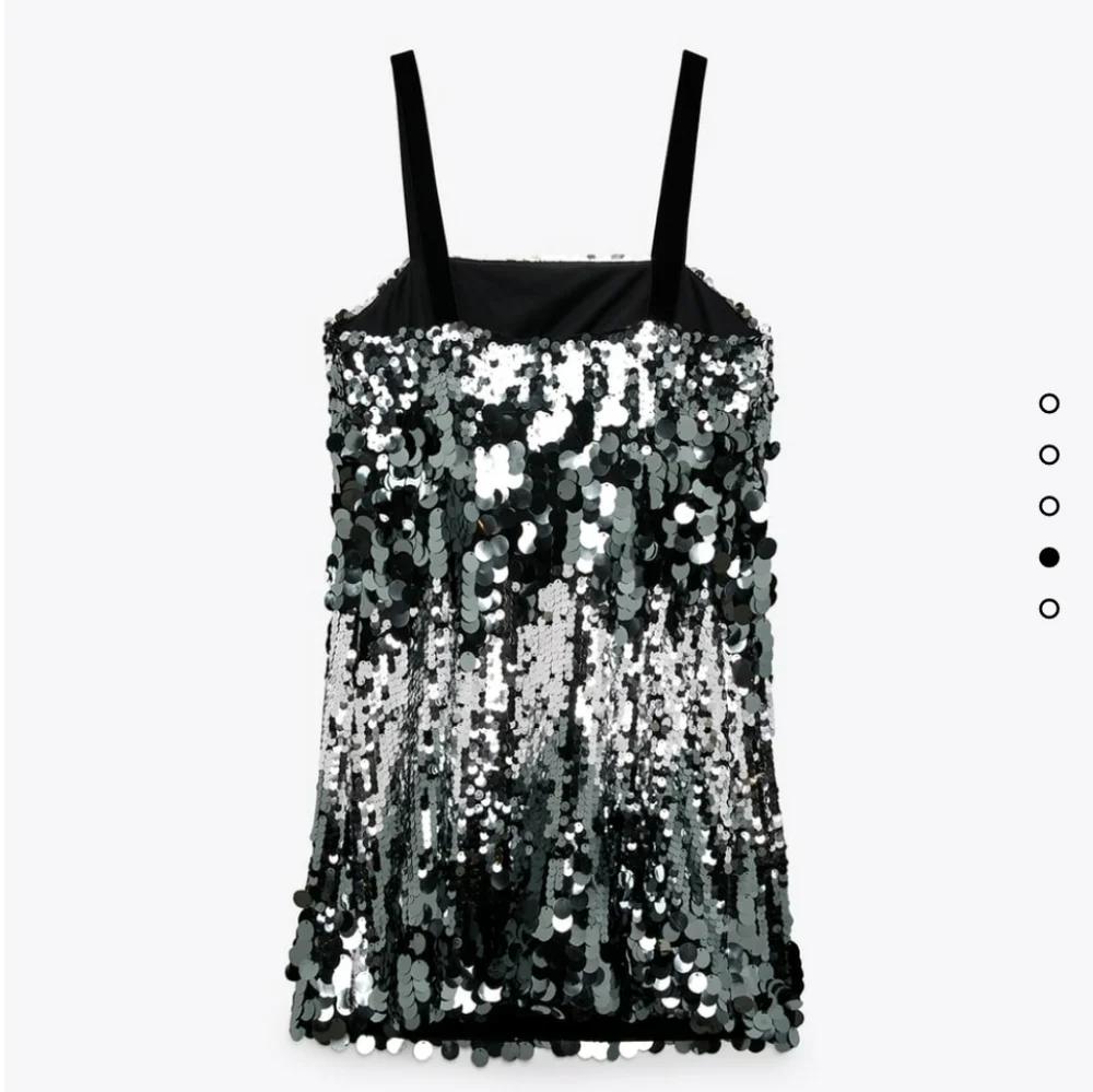 ZARA SILVER SEQUIN MINI DRESS  Bloggers favite - Picture 17 of 17